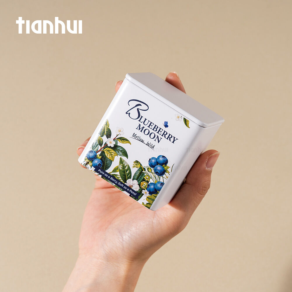 علب معدنية لميدان تيانهوي مع طباعة أشعة فوق بنفسجية لتغليف الشاي السائب