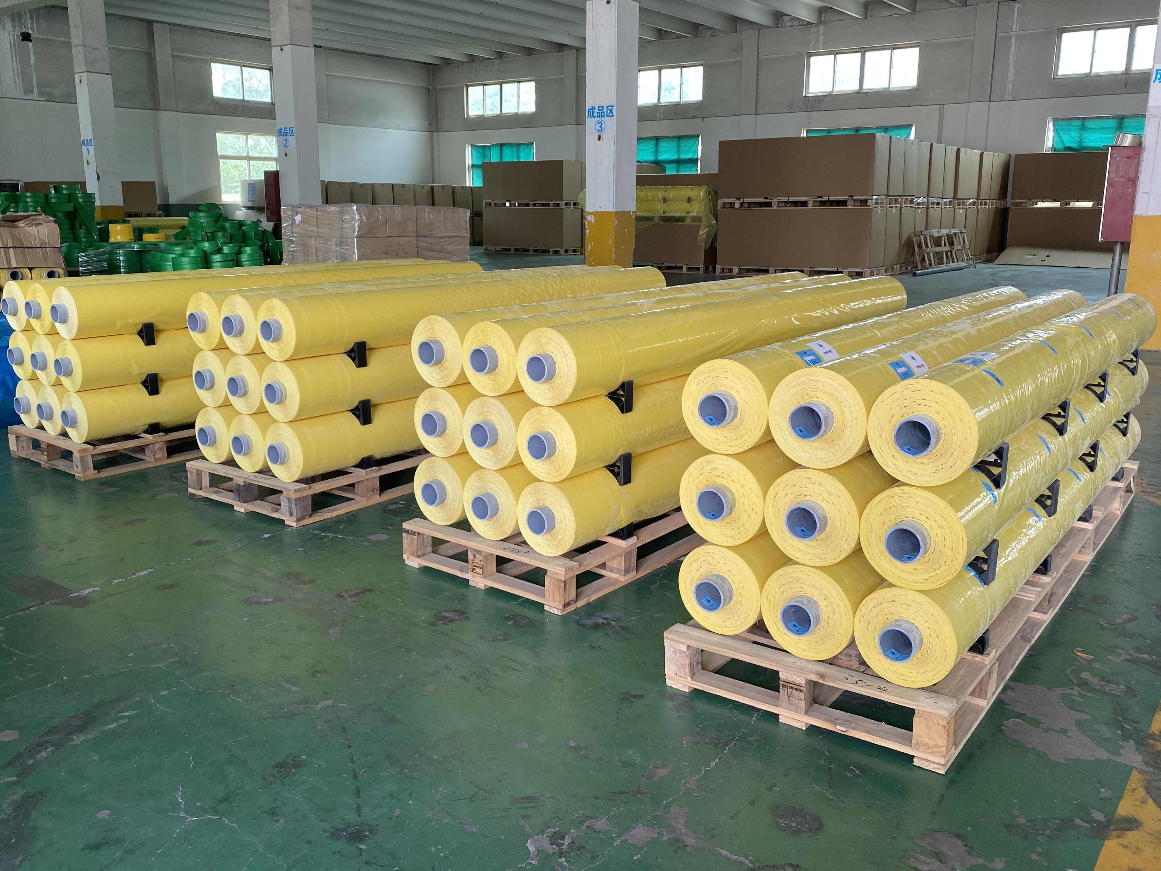 Yellow color cotton wrap film