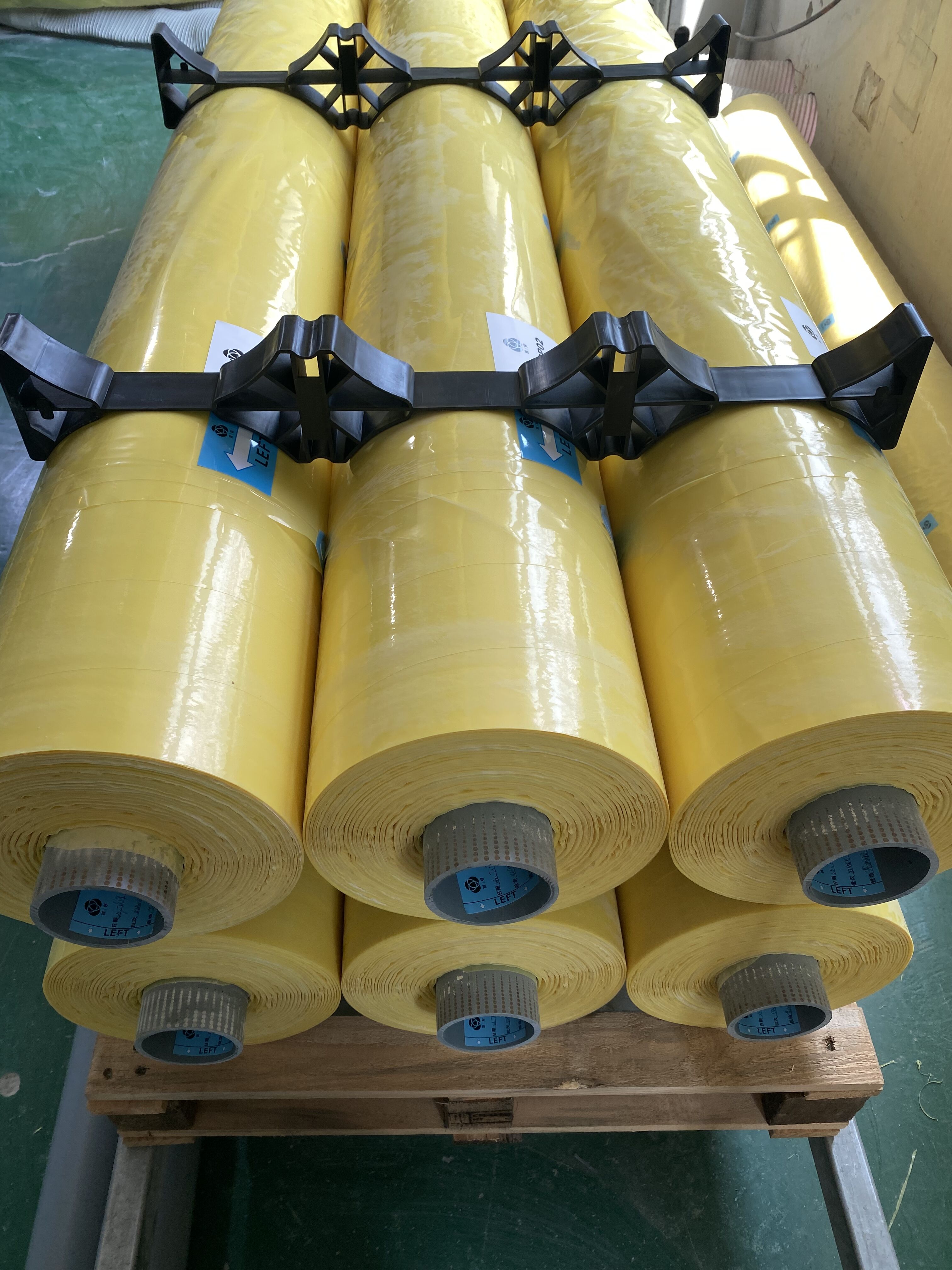 Yellow color cotton wrap film