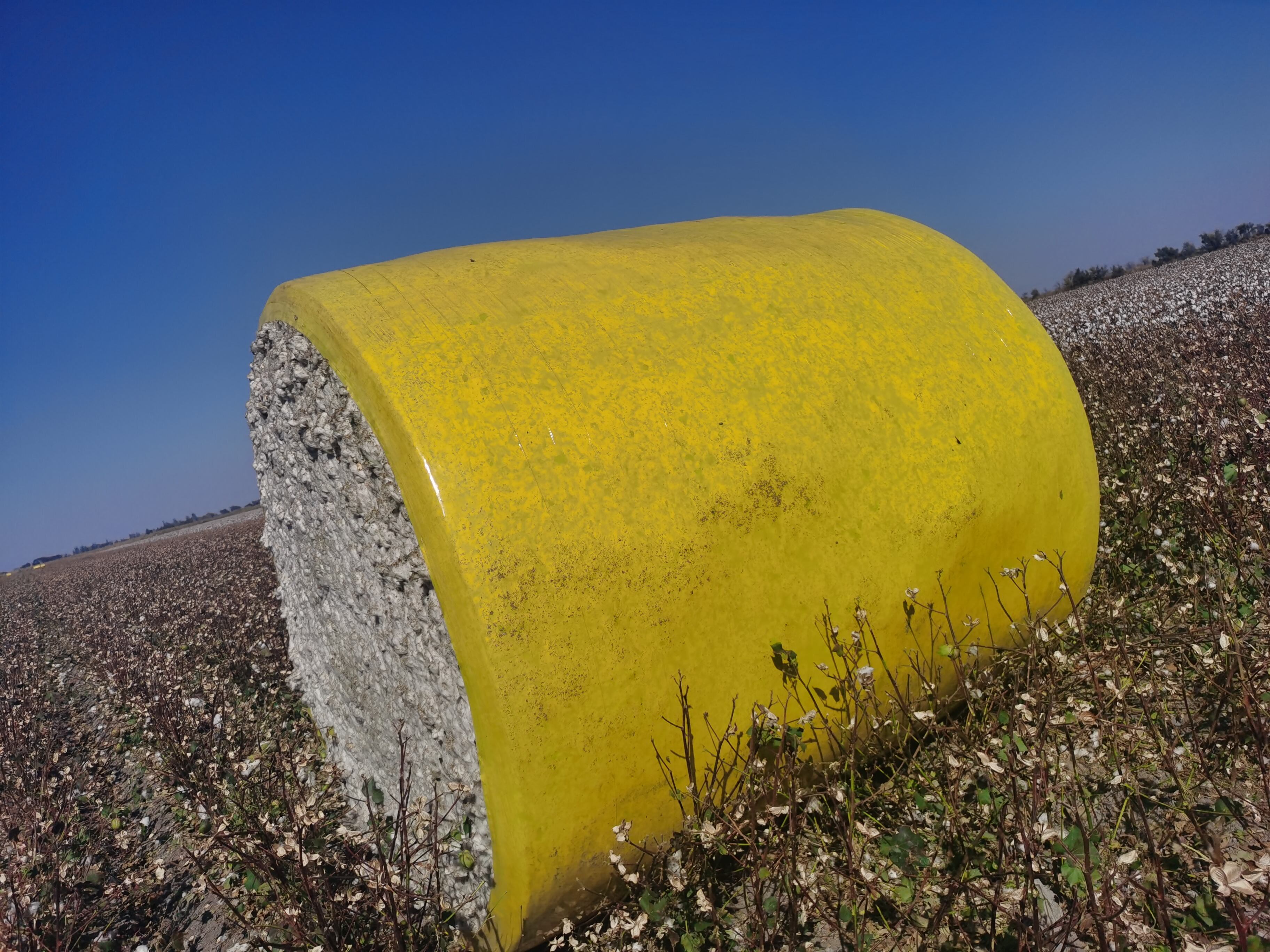 Yellow color cotton wrap film