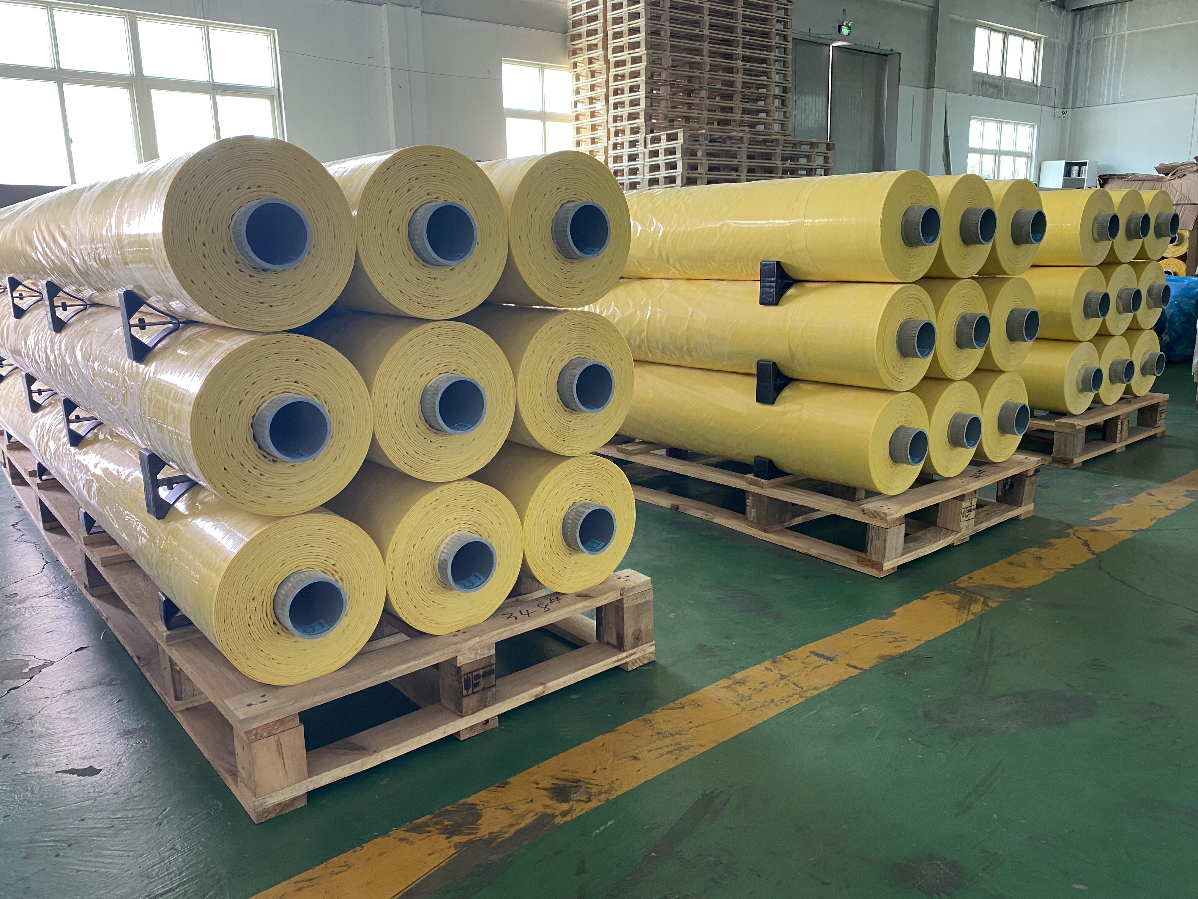 Yellow color cotton wrap film