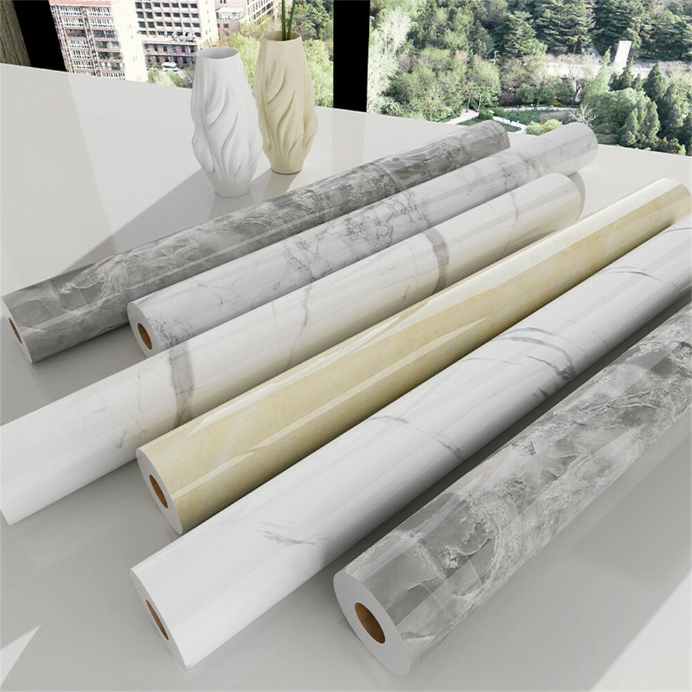 MANLEE Marble Design PETG Decorative Furniture Films for Home Office Hotel