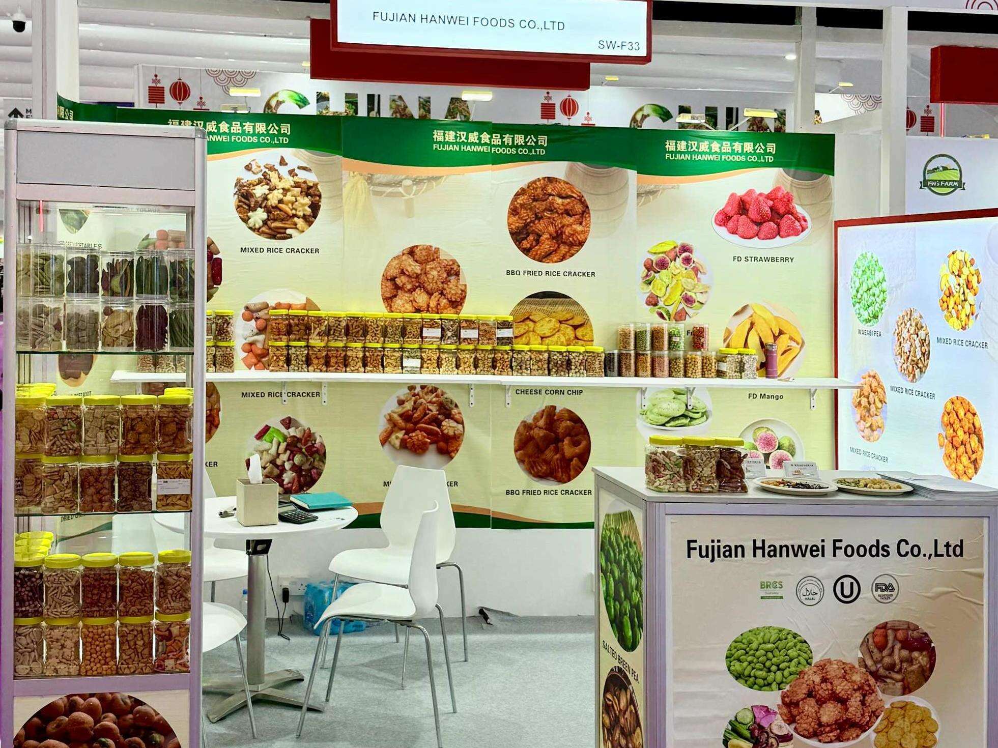 Fujian Hanwei Food loistoi Gulfood 2026 -messuissa Dubaissa | Uusien välipalojen julkistaminen