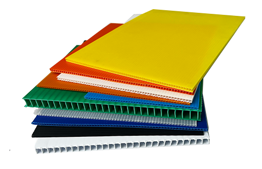 Corrugated plastic sheet