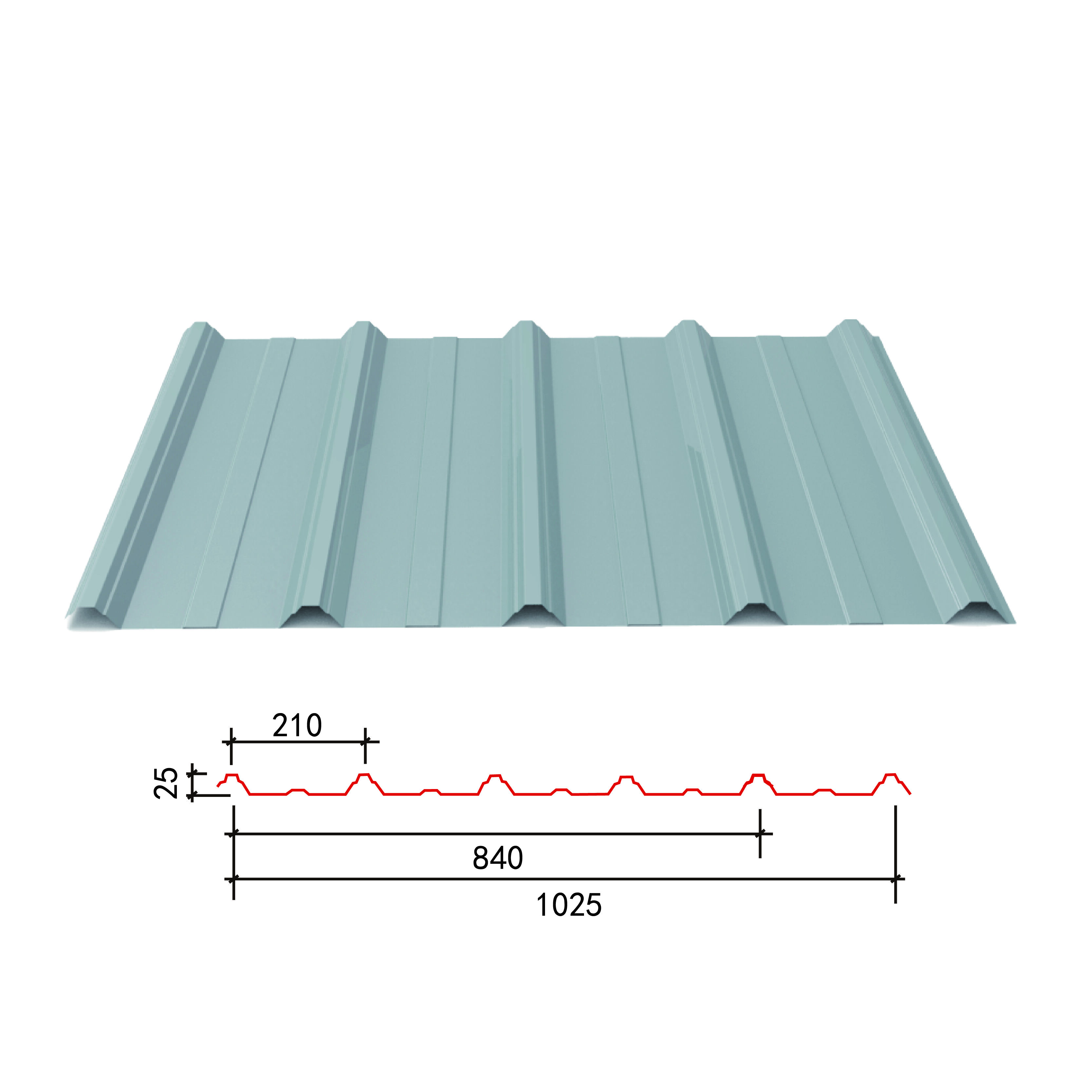 Corrugated Roofing Sheet 0.3-1mmThickness Galvanized Roofing Sheet Corrugated Plate