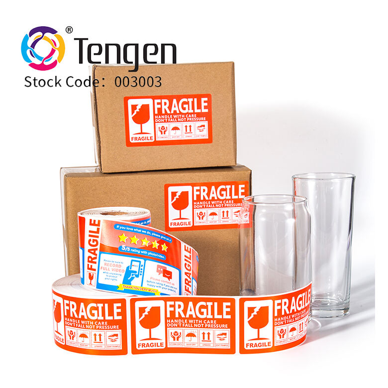 Adhesive Fragile Labels details