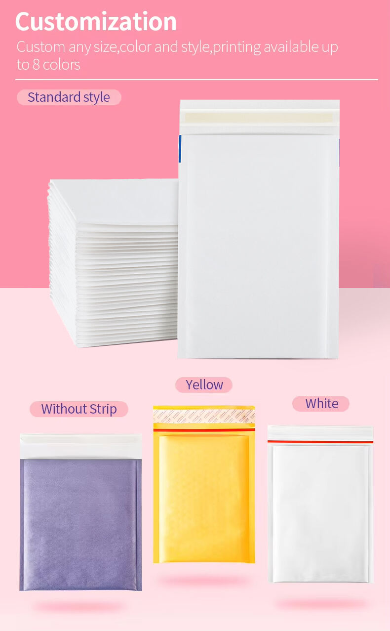 white biodegradable bubble lined envelopes supplier