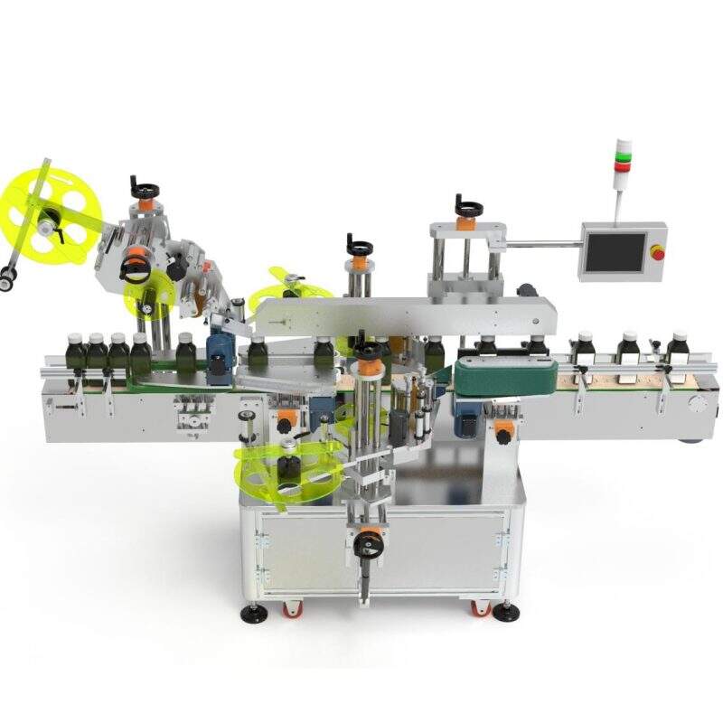 Top & front & back sides labeling machine 