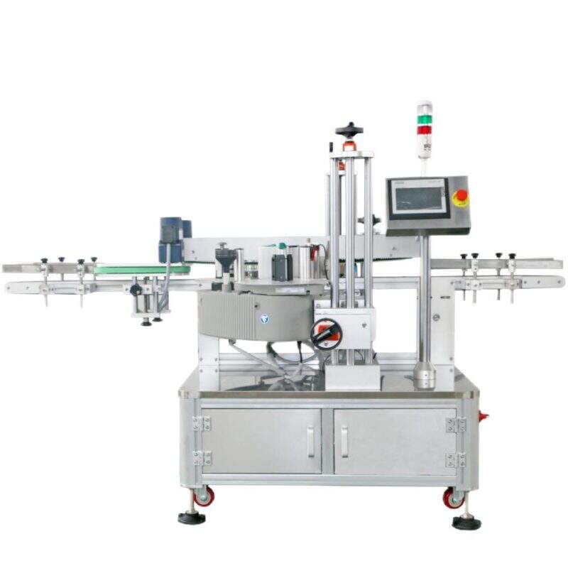 Box corner seal labeling machine