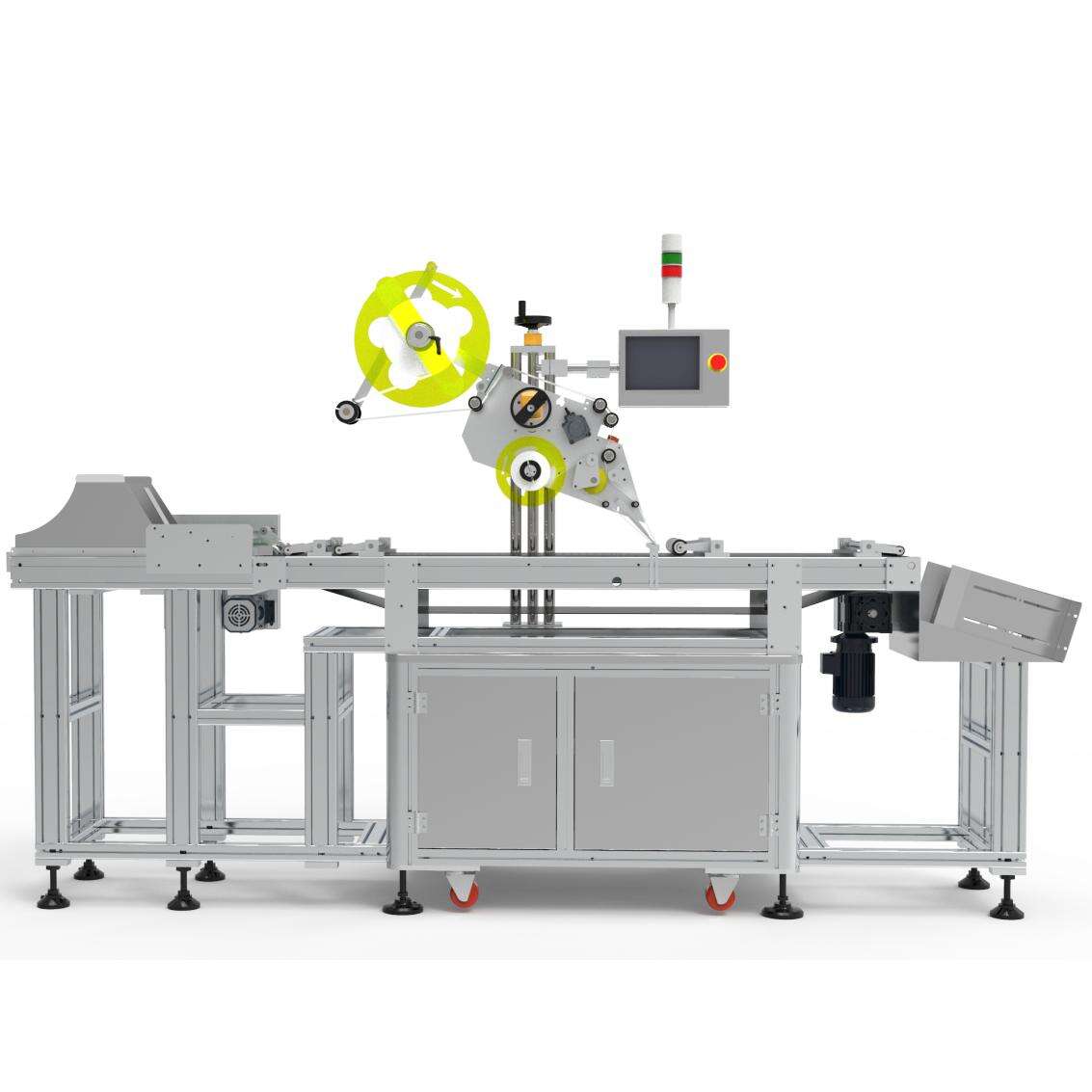 Unfolding box Paging & labeling machine 