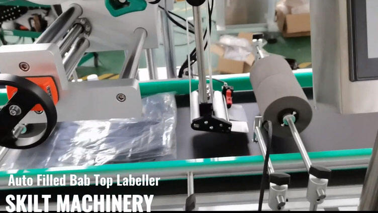 Bag top surface labeling