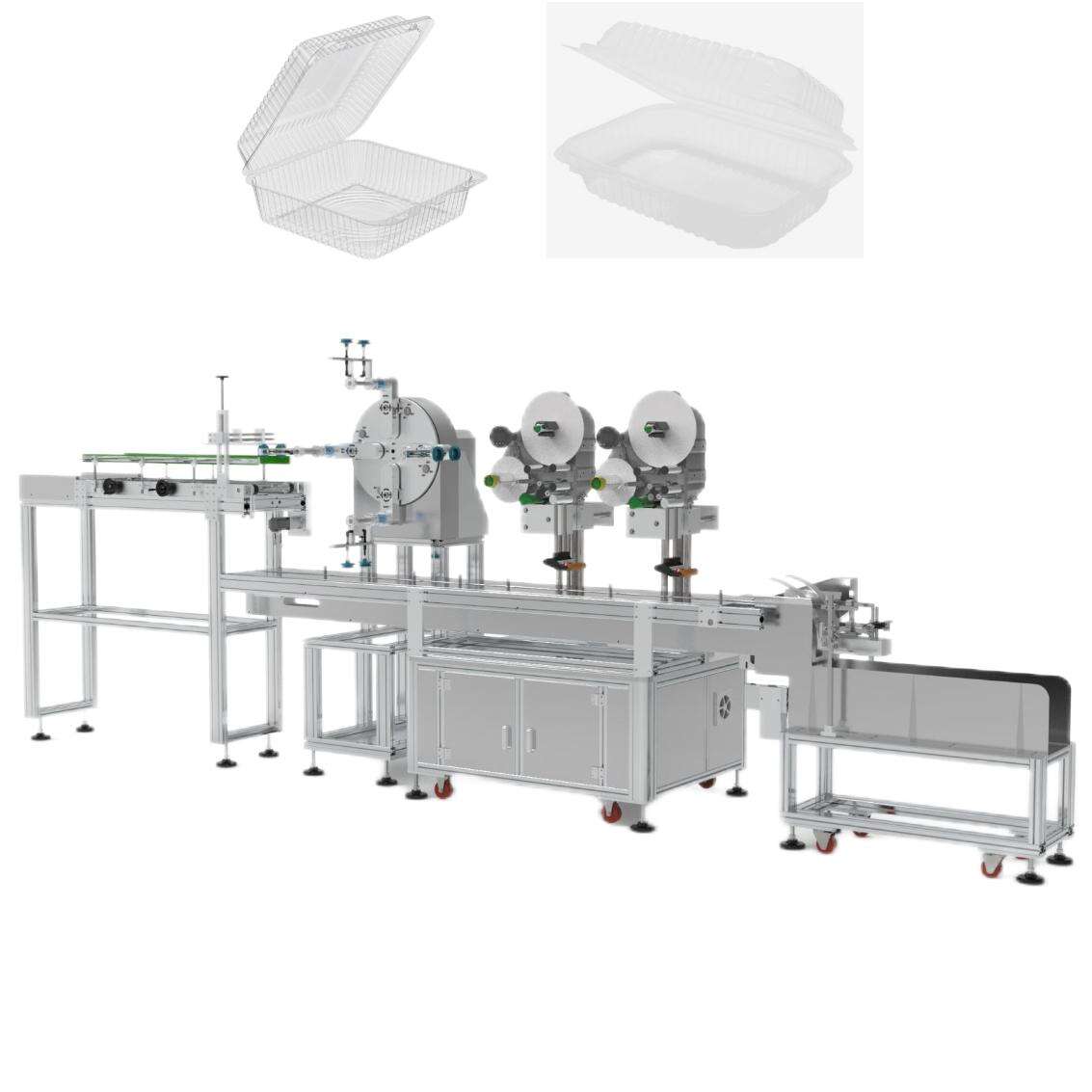 Clamshell customized labeling machine