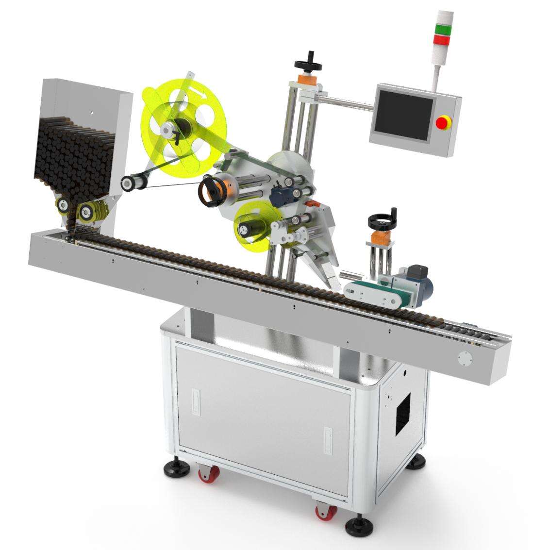 Tube labeling machine