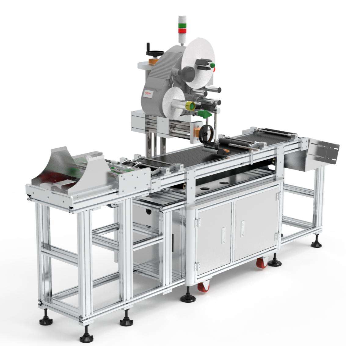 Empty bag Paging & labeling machine with auto feeding