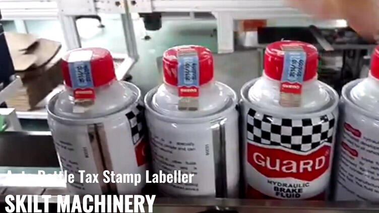 L shape U shape bottle cap top tax stamp labeling machine