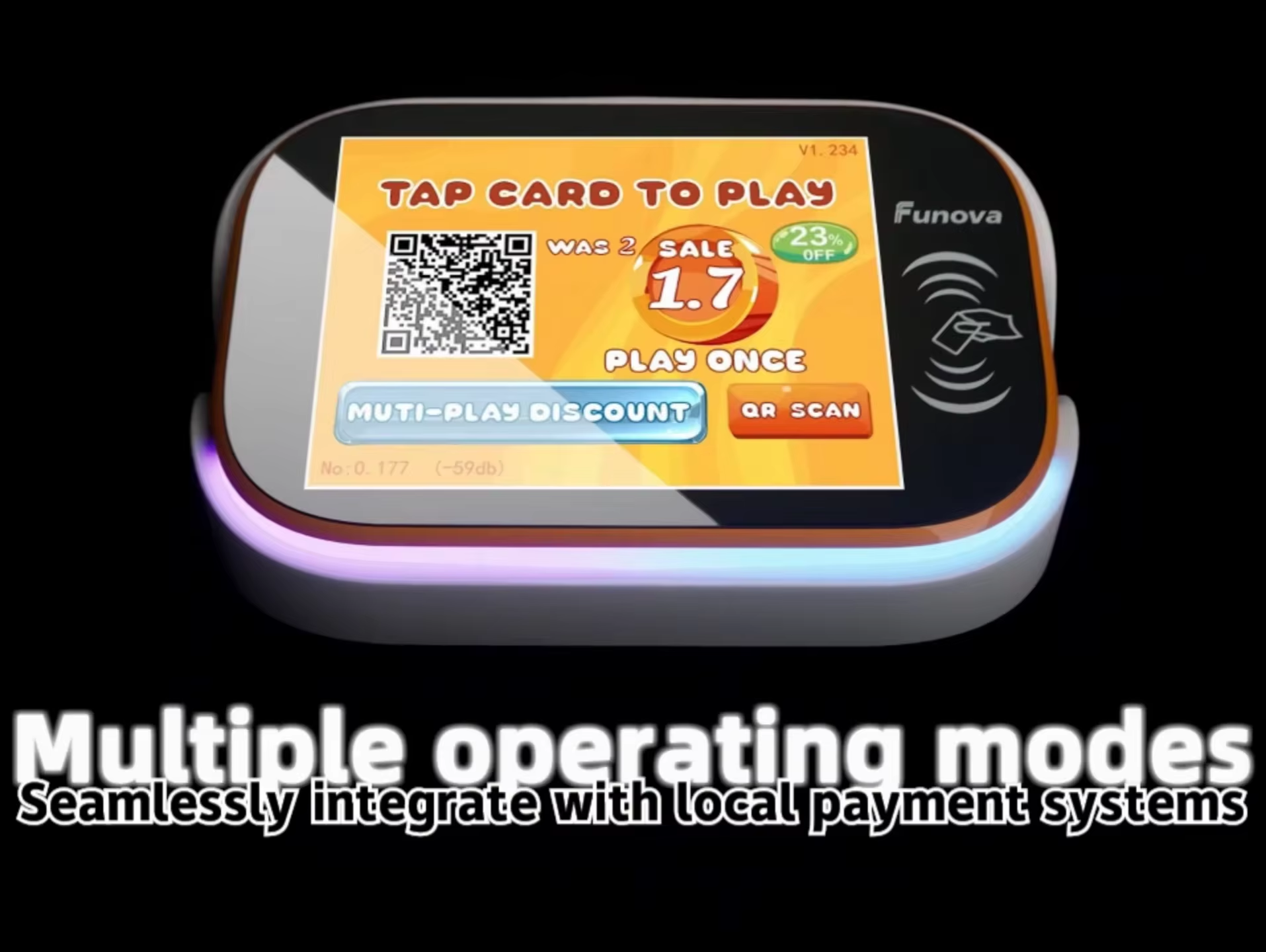 Rfid Wifi Card Reader Cashless Payment Terminal Arcade Gaming System3.2 inch touch screen#claw machine #Arcade Machines 