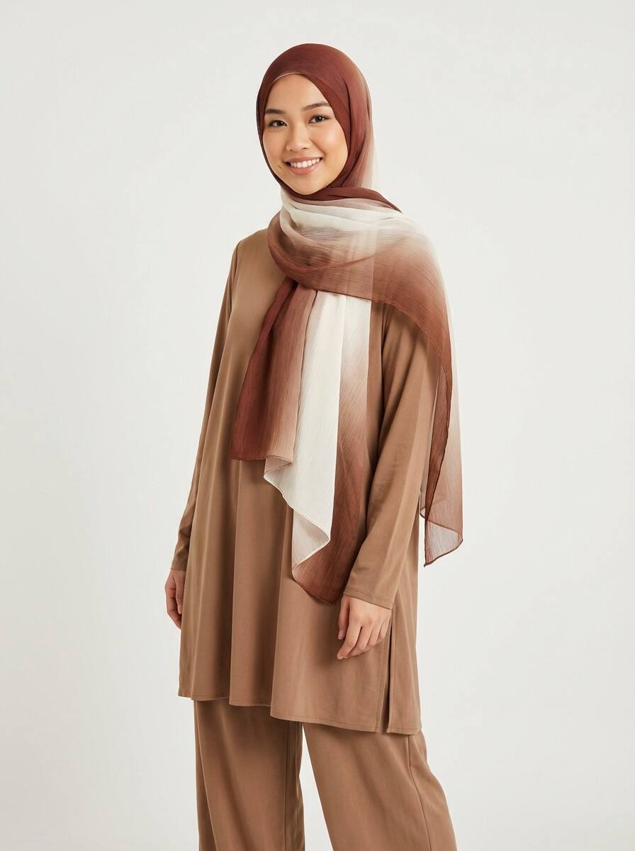 Printed Modal Hijab Gradient design