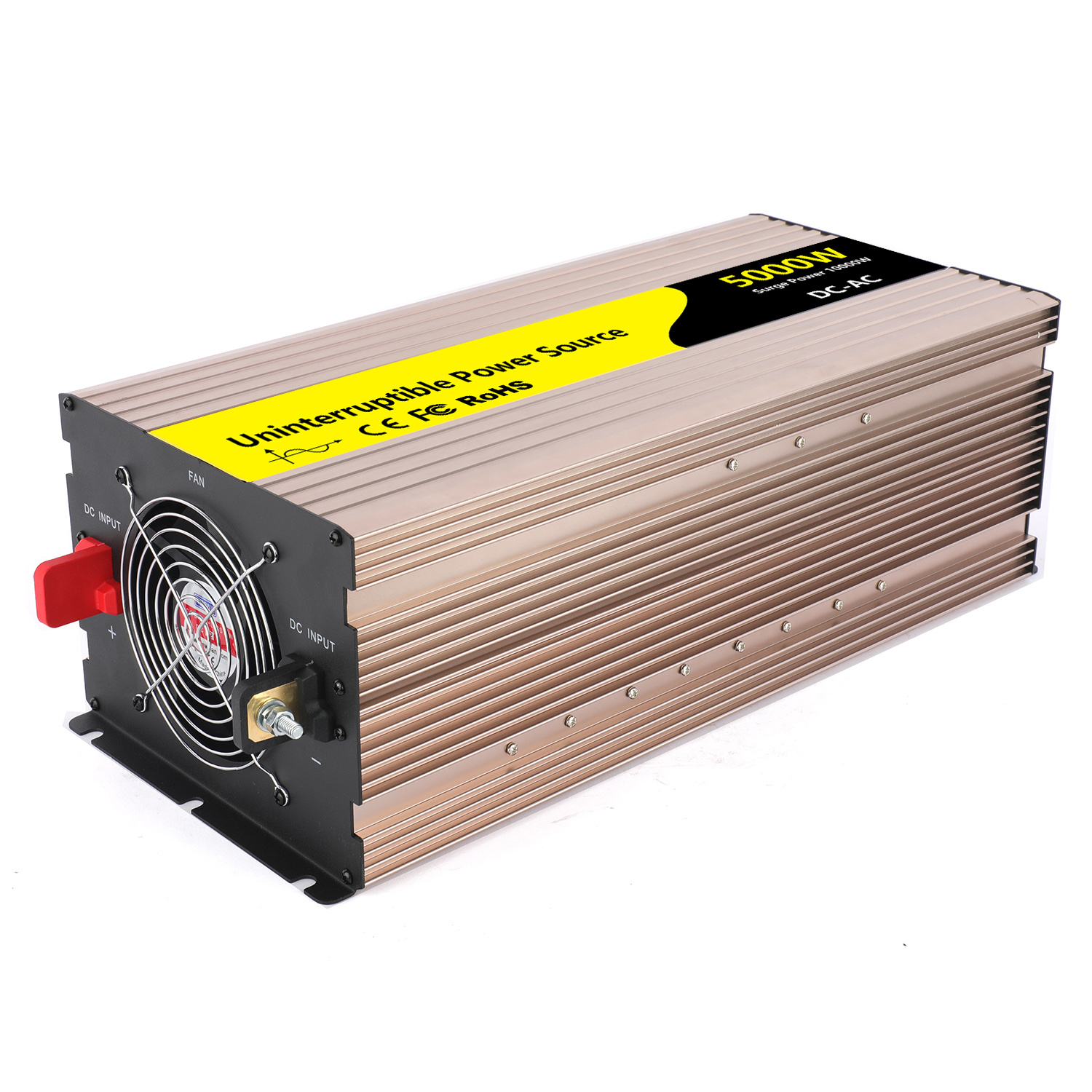 Powsmart 5000w-reeks suiwer sinusgolf omvormer met oplader