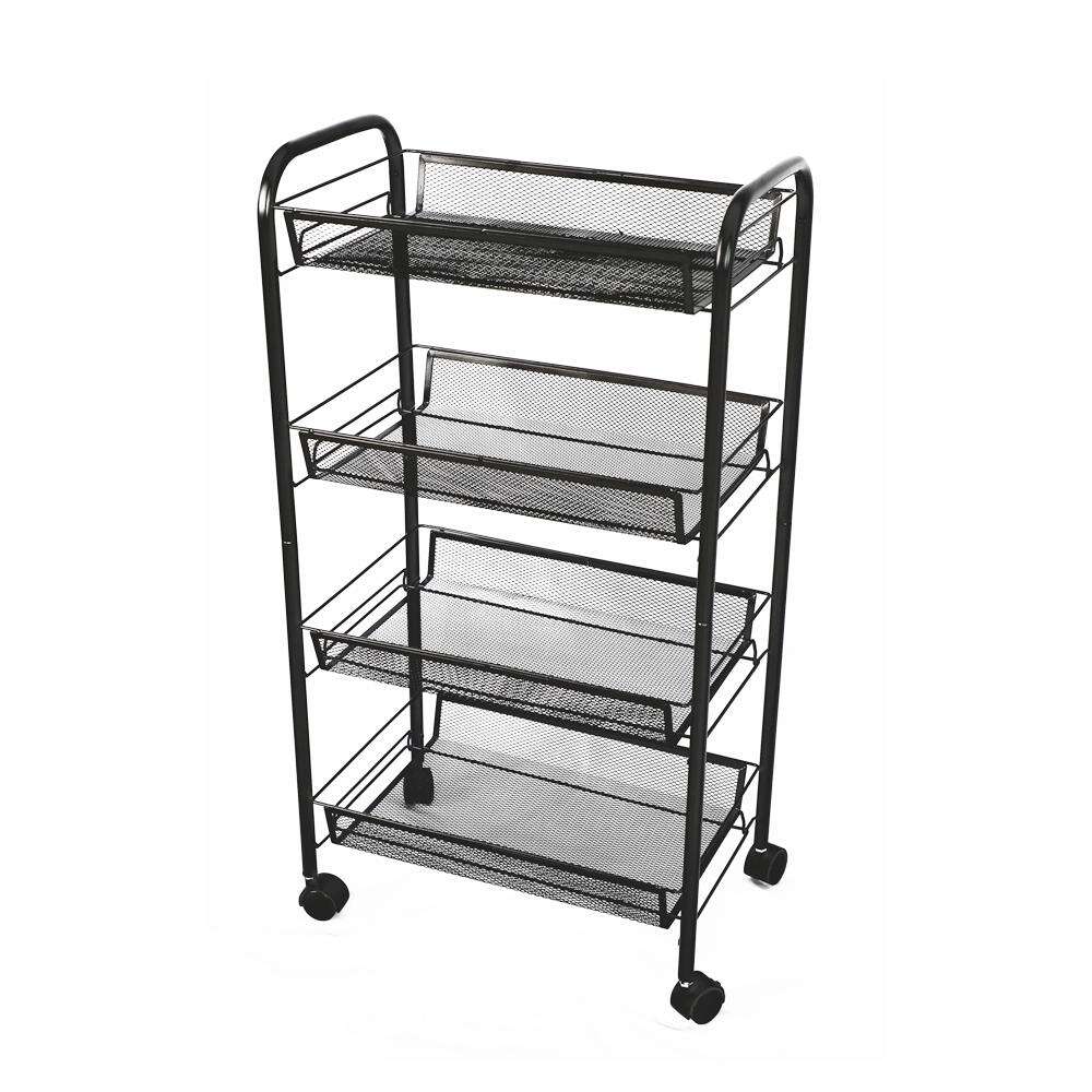 Movable Basket Trolley Rack