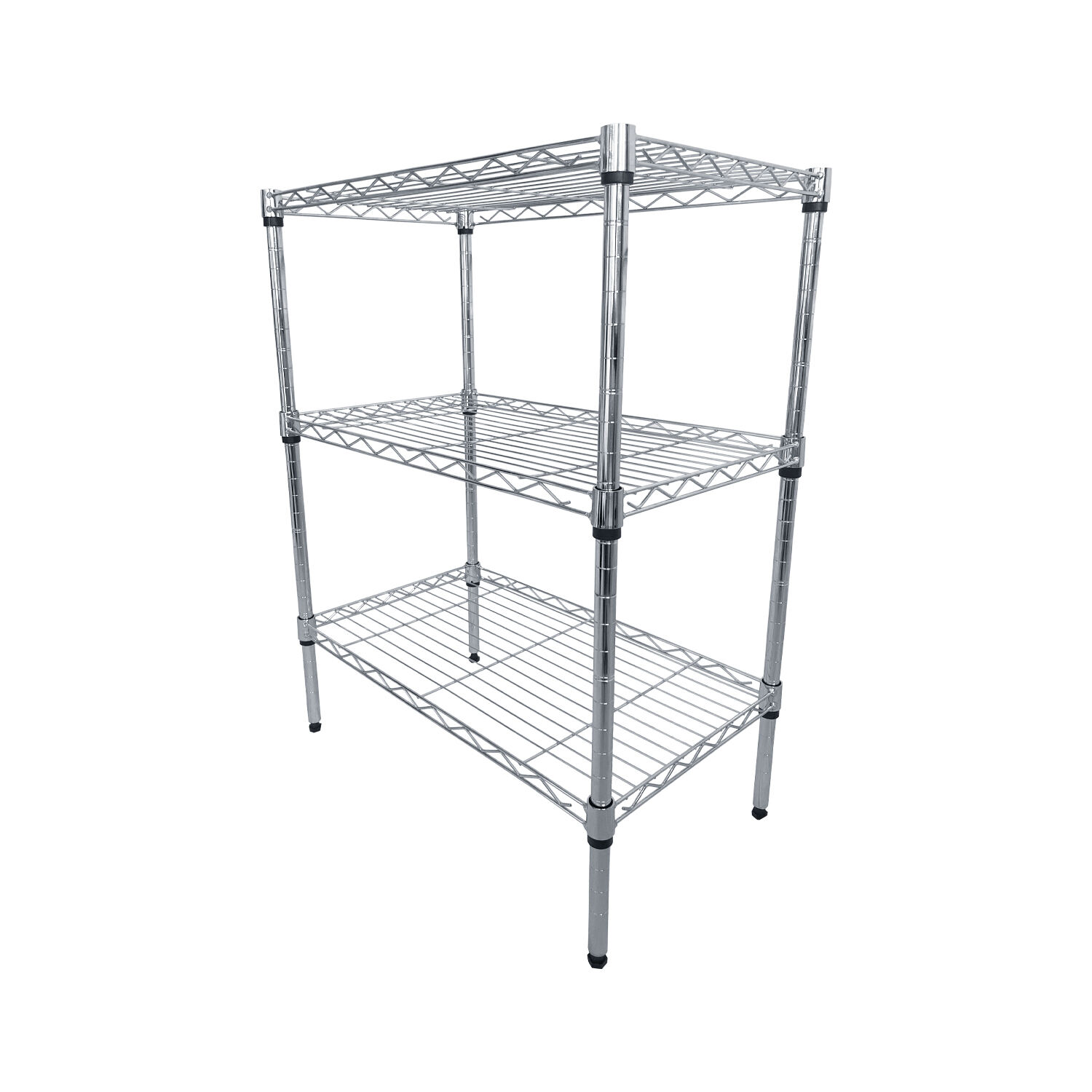 3-Tier Steel Wire Shelving Unit