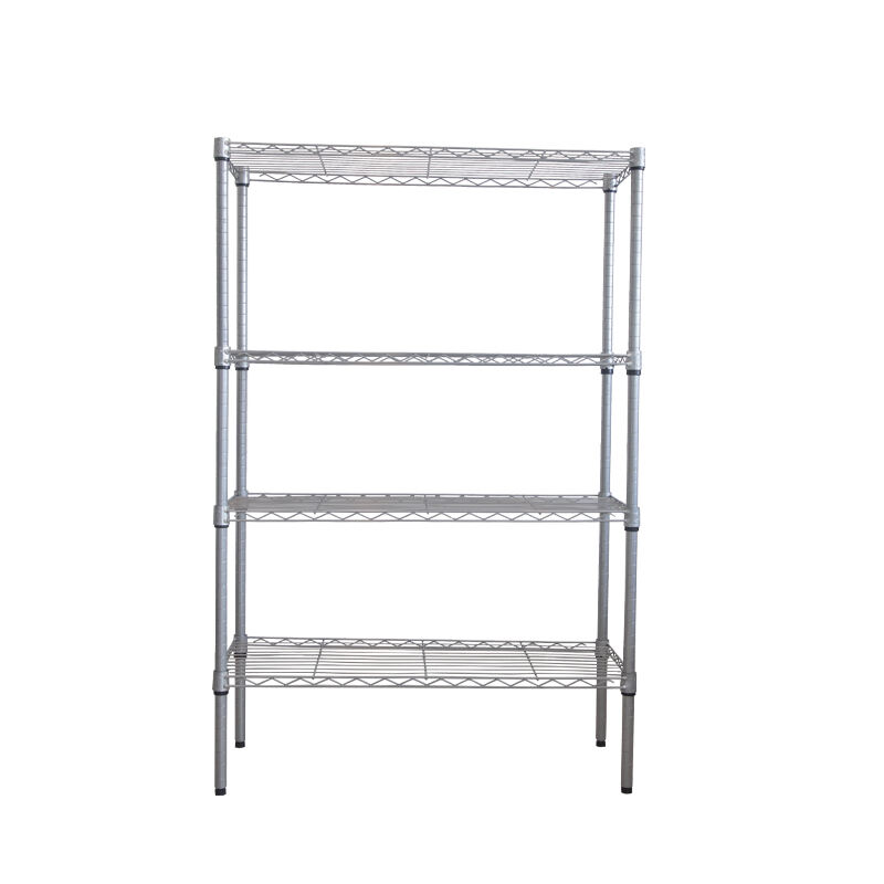 4-Tier Steel Wire Shelving Unit