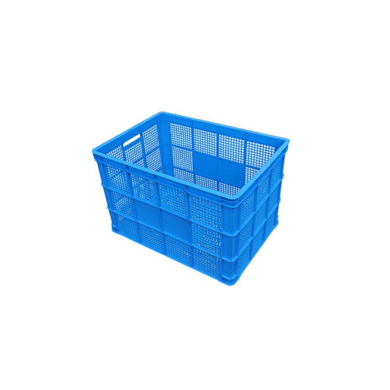 LK755 HDPE Plastic Turnover Basket for Fruit and Vegetables