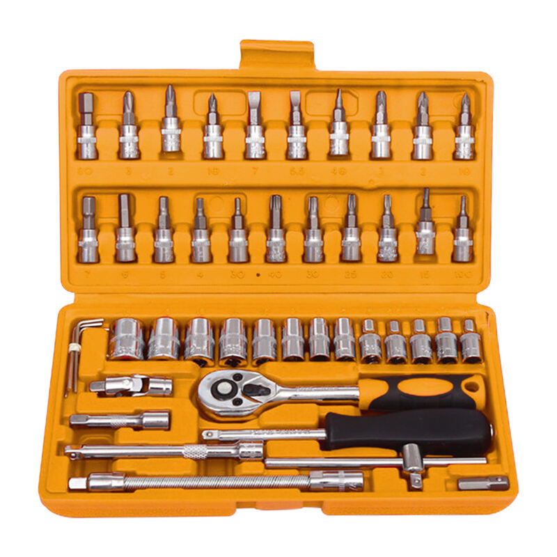 46 Pieces Socket Ratchet Wrench Set