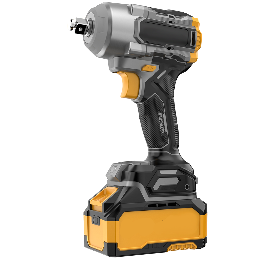 Chave de Impacto sem Escovas RYNEX de 600 N.m de Alta Rotação