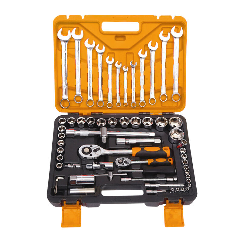 61 Pieces Industrial Grade Socket Ratchet Wrench Set