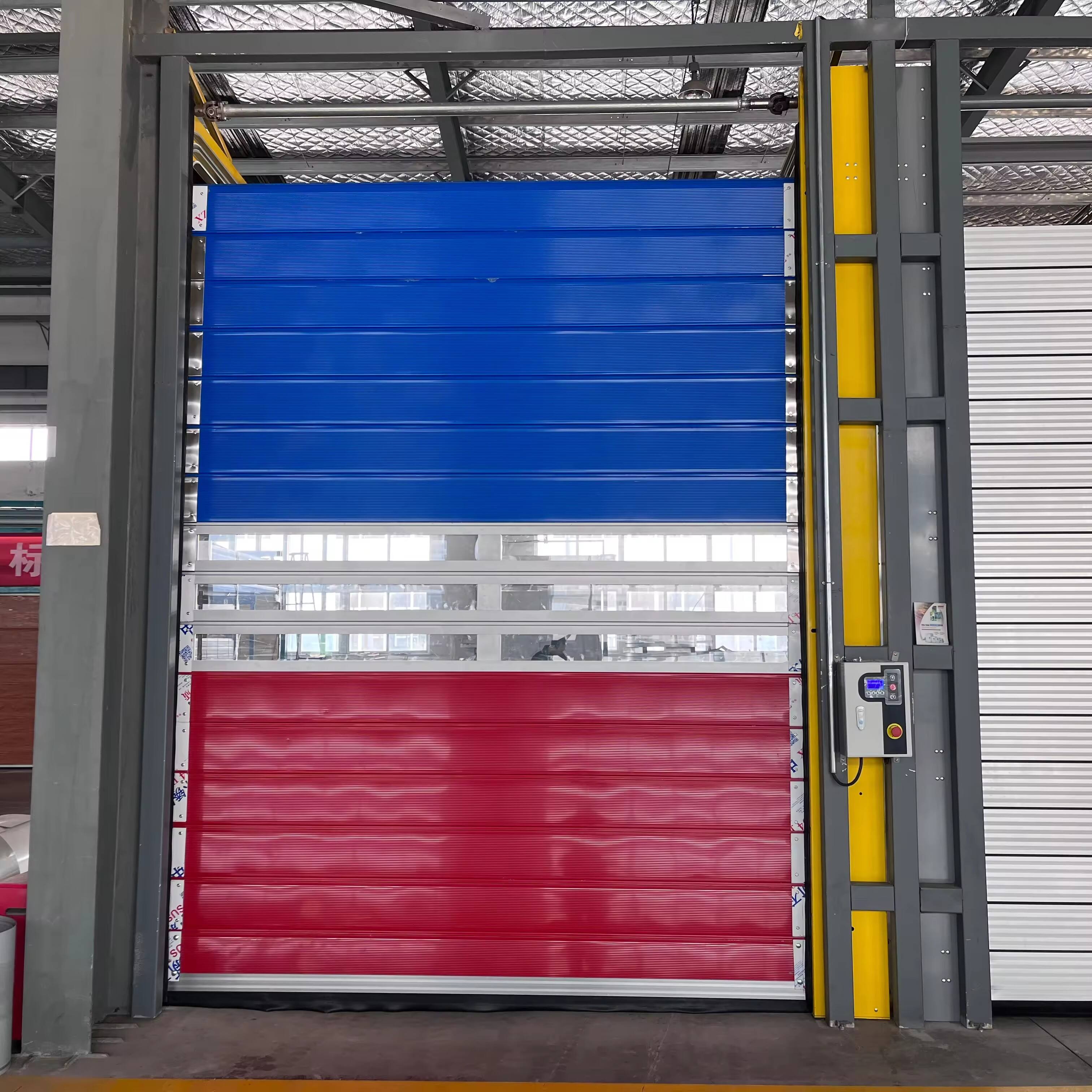 Industrial automatic sliding high speed rolling interior fast shutter door