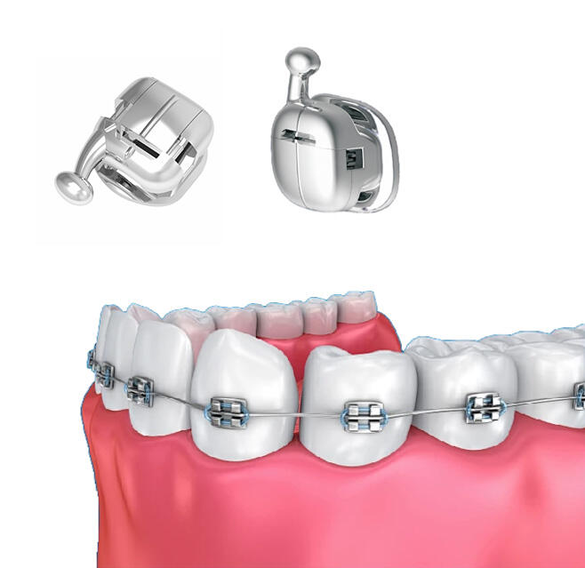 Chinese Dental Valley Feiya V-Smile The eigth generatiupper of passive self-locking brackets for small pufferfish