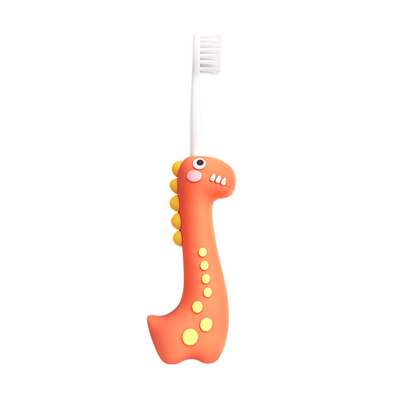 Hujiaweishi Kids Dental Cleaning Brush YKQJS-A 1 pc Soft-Bristle Cartoon Handle for Oral Hygiene