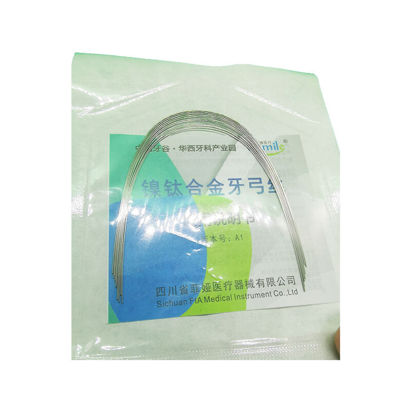 Nickel-Titanium (NiTi) Archwire / Superelastic Round Wire (Oval), 10×1, Pouch Packaged