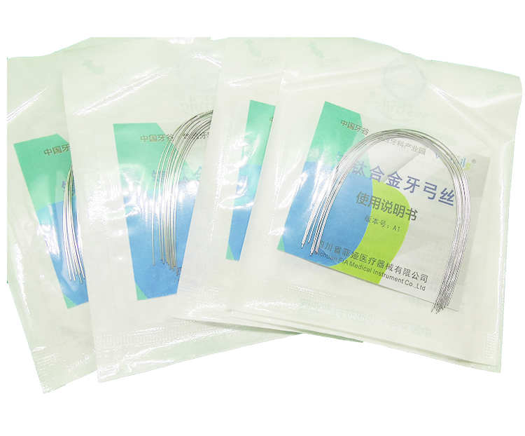 Chinese Dental Valley Feiya Super elastic nickel titanium round wire bow (oval) boxed 10 * 1