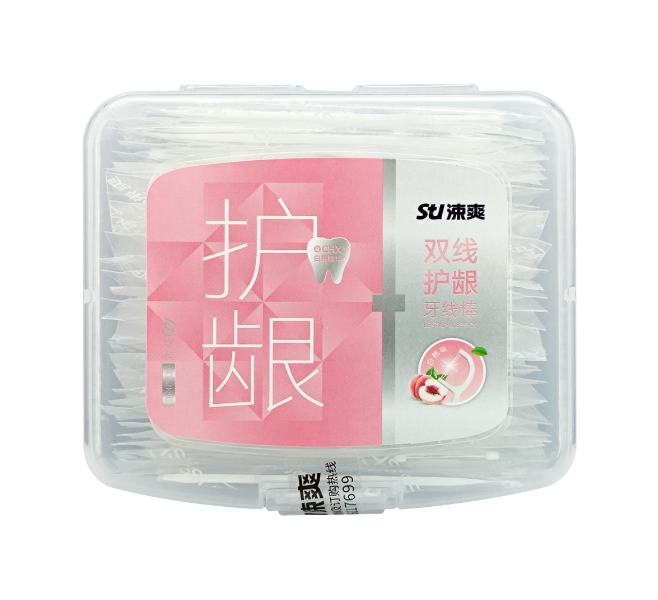 Sushuang Dual-Line Gum-Care Floss Stick 40 pcs/box   