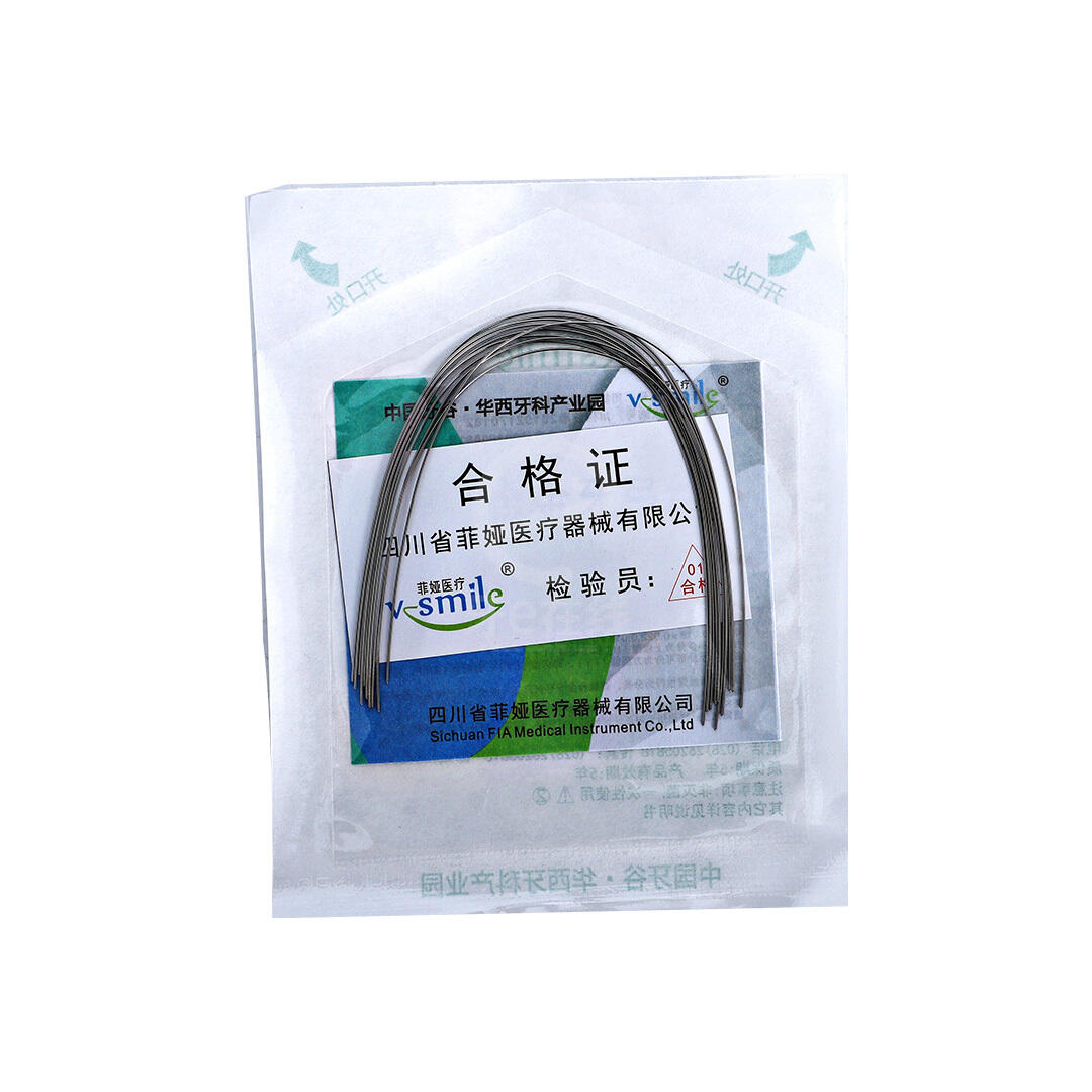 NiTi Thermal-Activated Round Archwire (Oval), 10×1, Pouch Packaged