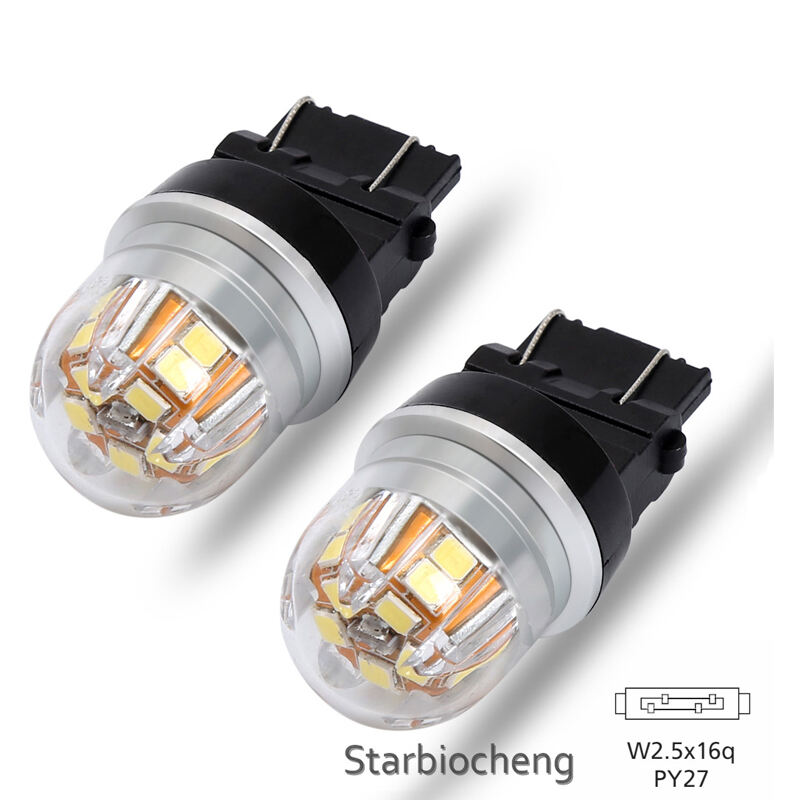 3157 Tail Reverse P27W LED Bulbs, Super White Error Free Replacement Lamps