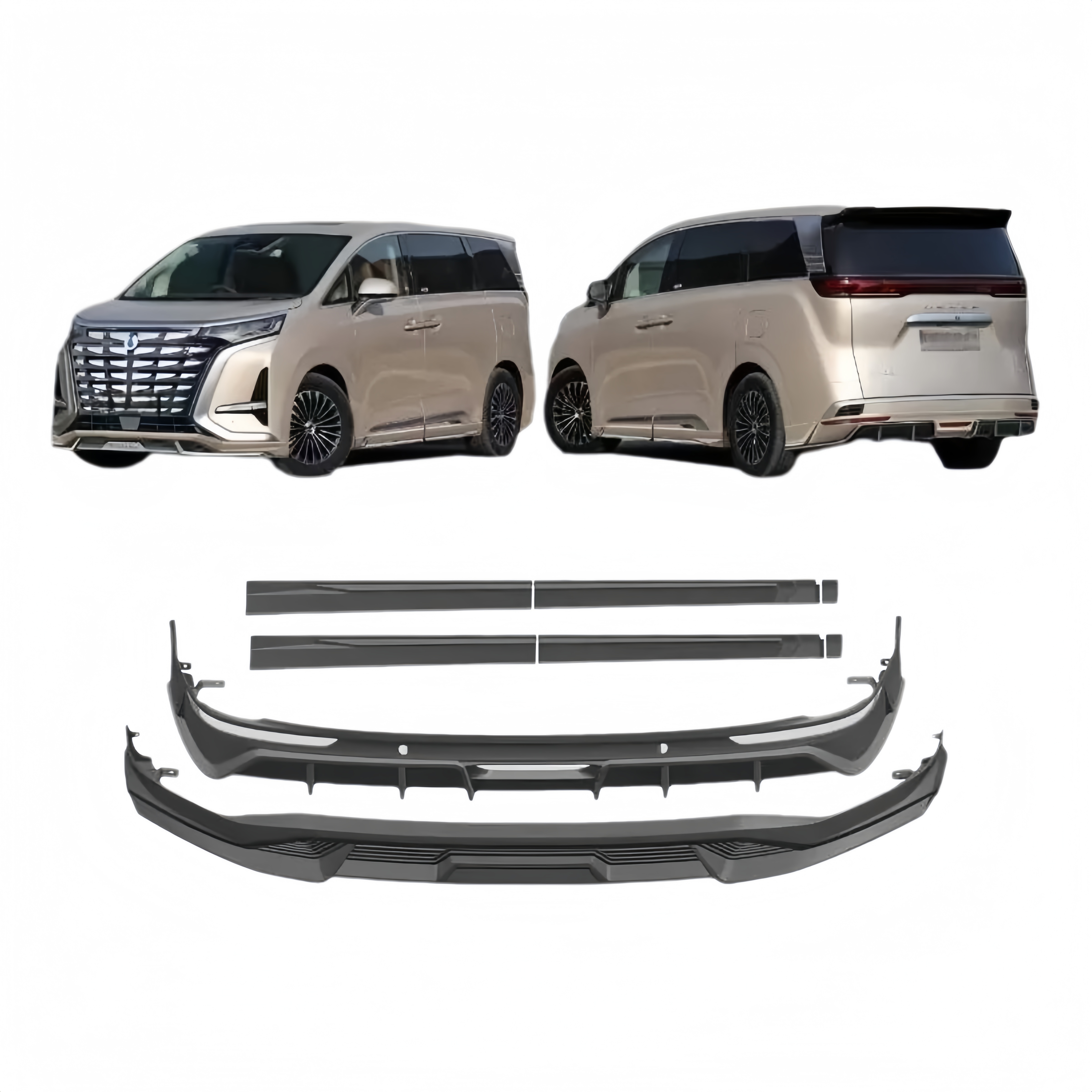 Modifying Oem Odm Car Front Back Bumper Bodykits For BYD Denza D9 2024