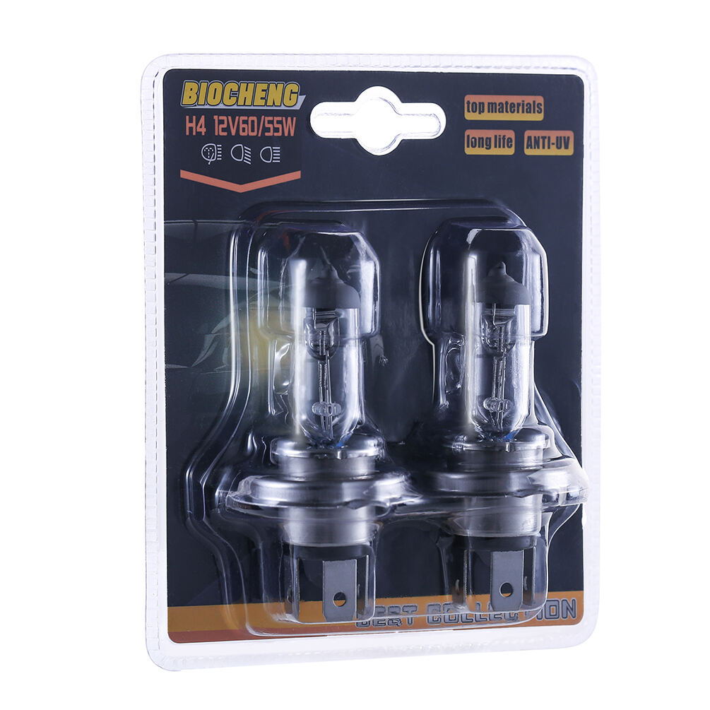 H4 Headlight Bulbs, Clear Color Long Life Replacement Lamps