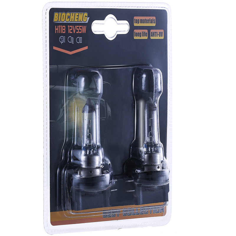 H11B Halogen Headlight Bulbs, Long Life Clear Replacement Lamps