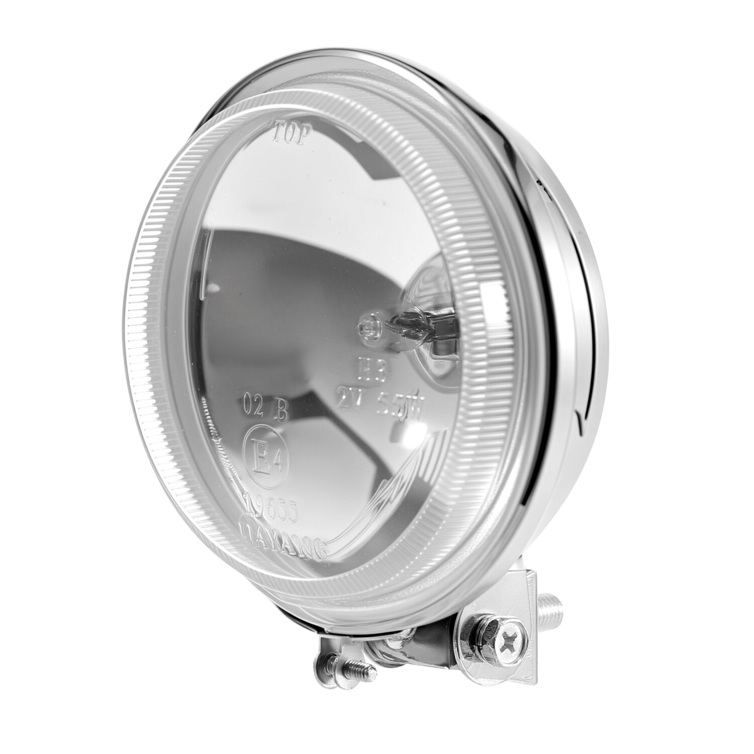 Vintage Classic Motorcycle 4,3-4,7 Inch Chrome Halogen Fog Lights