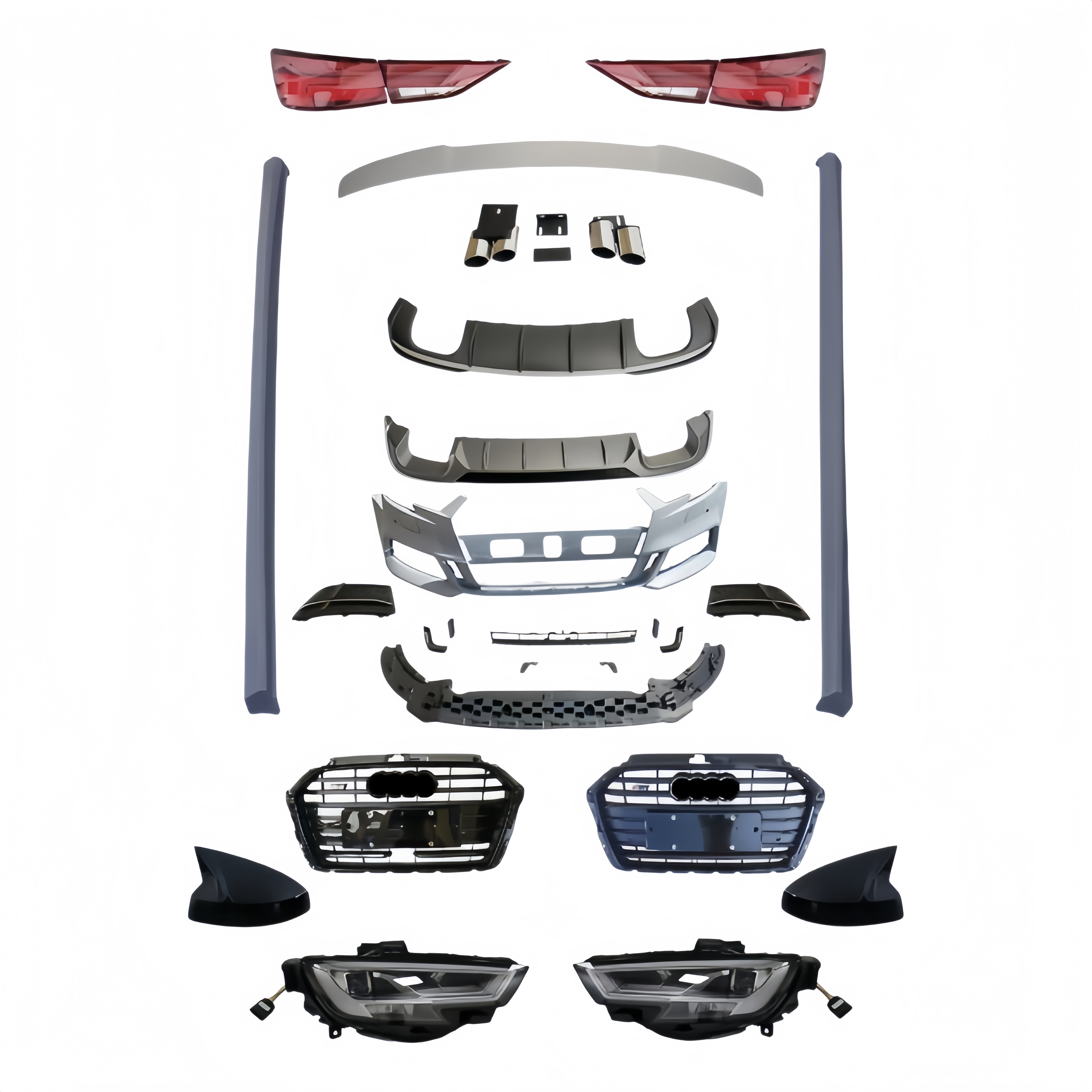 Upgraded Audi A3 17-19 Facelift to Audi S3 17-19 Sport Bodykits