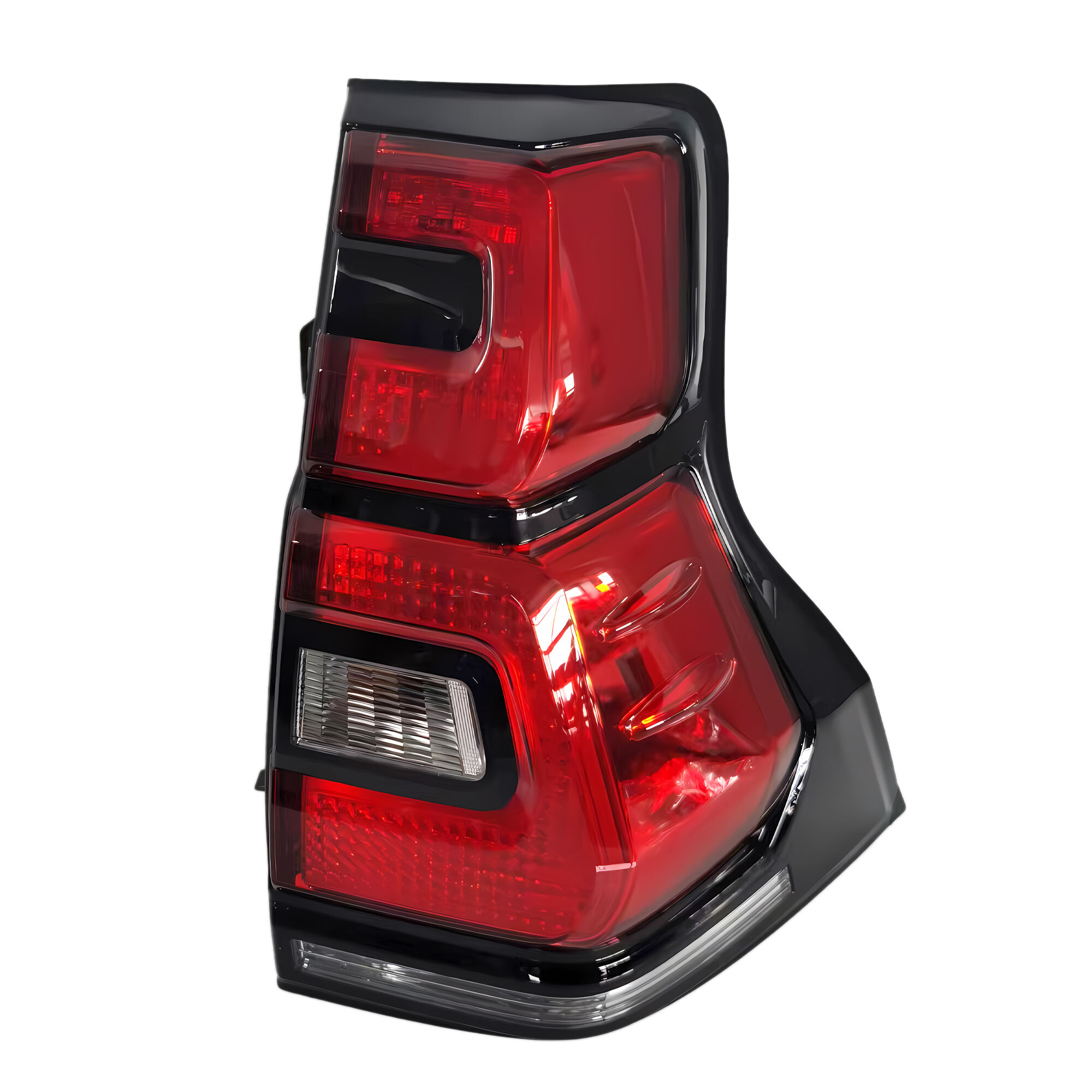 Customizing LED Red Smoked Taillight Fits for Toyota Land Cruiser Prado 2018-UP 