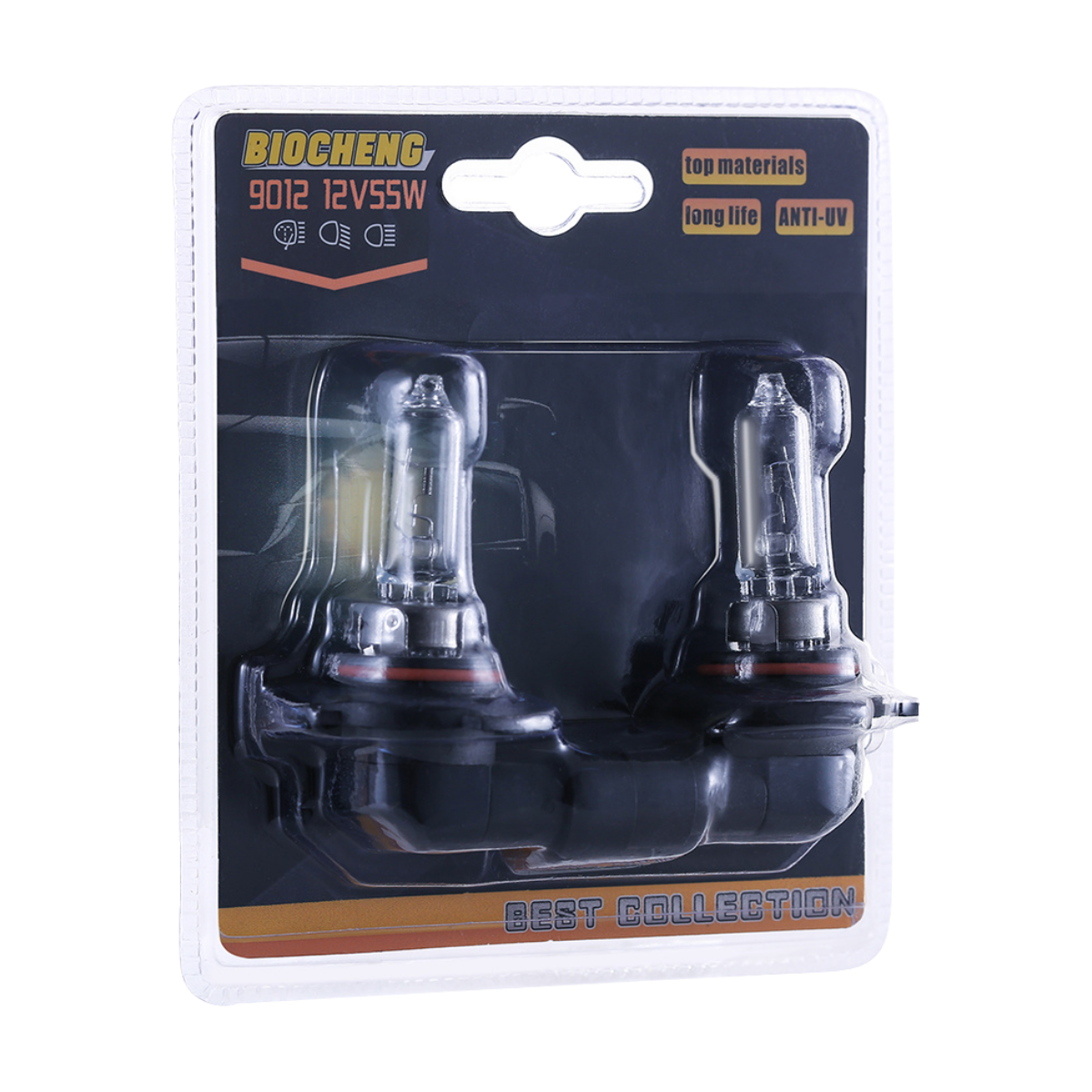9012 HIR2 Halogen Headlight Bulbs Long Life Clear Replacement Lamps