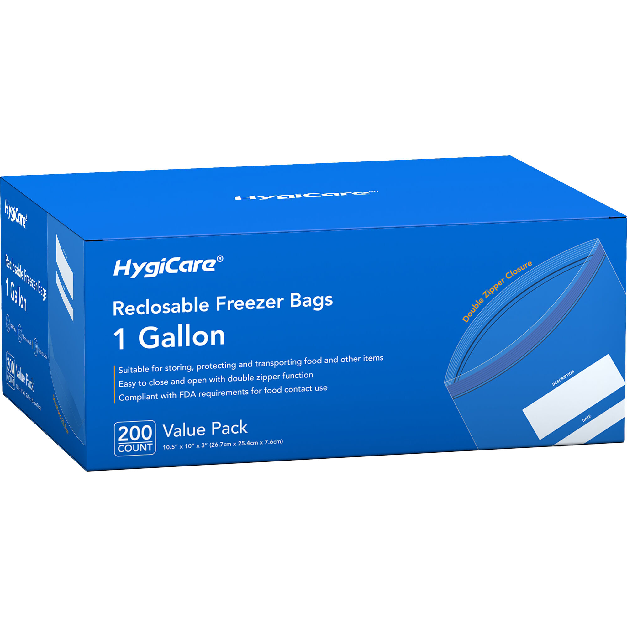 Experience Unmatched Hygiene with HygiCare’s 1 Gallon Ziploc Bags