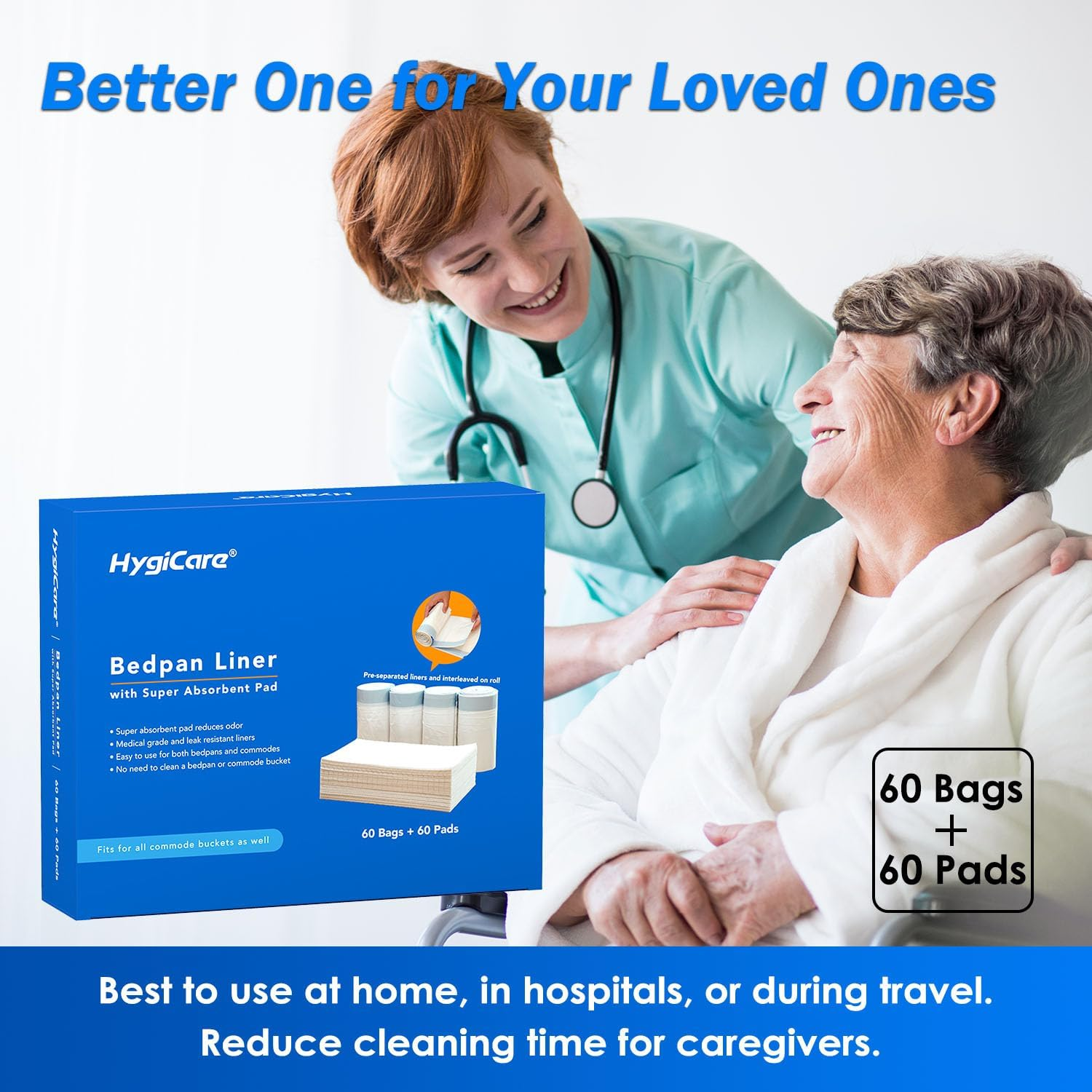 Benefits of using commode and bedpan liners in hospitals.