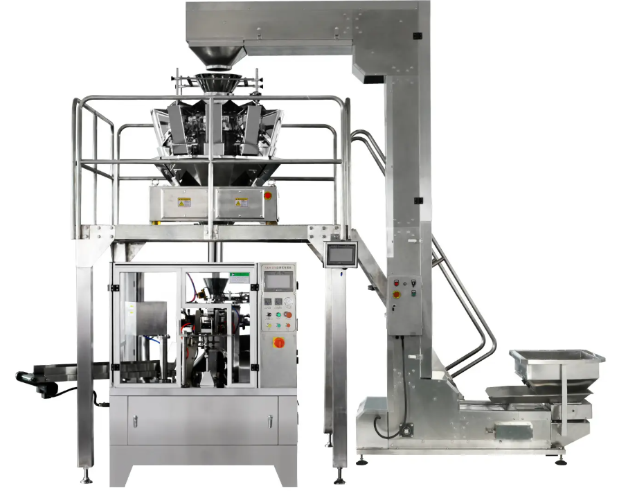 Machine d'emballage pour produits alimentaires salés | Emballeuse et scelleuse automatique haute vitesse