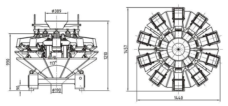 Breakage-proof Multihead Weigher factory