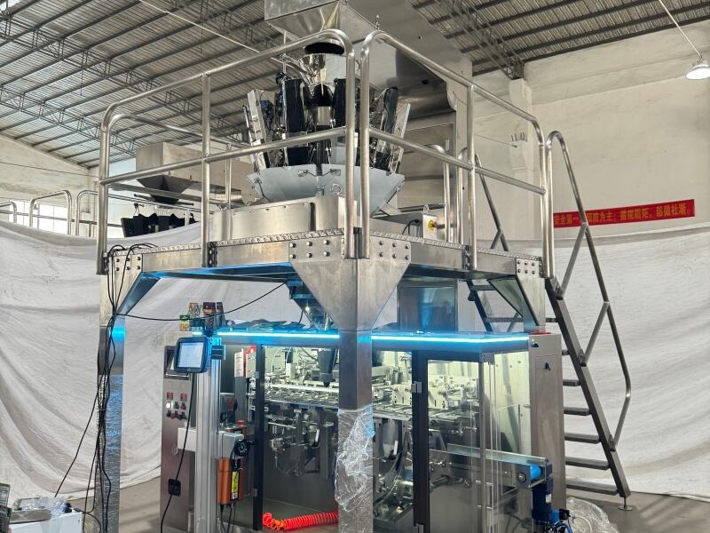 10Head weigher+horizontal premade bagging machine+platform+Z conveyor