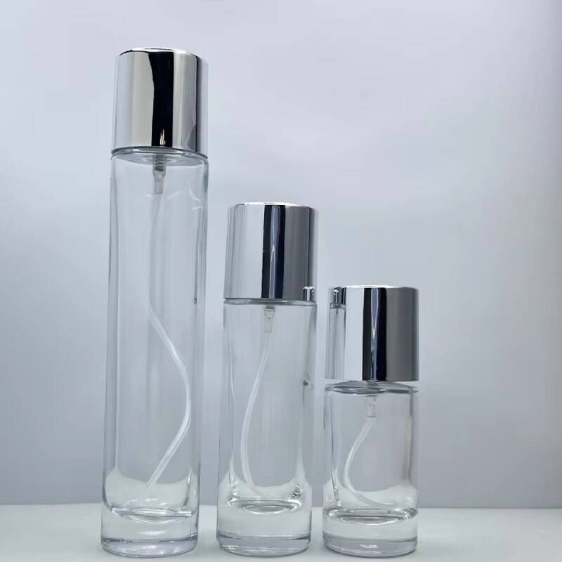 Luxury Glass Perfume Bottle 30ml/50ml/100ml Mist Oil Spray Bottle Empty Cylinder with Elegant Box Packaging